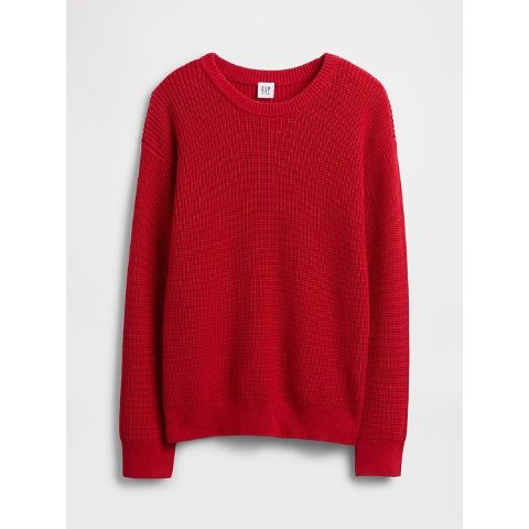 儿童舒适圆领针织毛衣