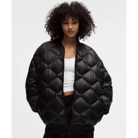 可翻转宽松羽绒夹克 600蓬松度