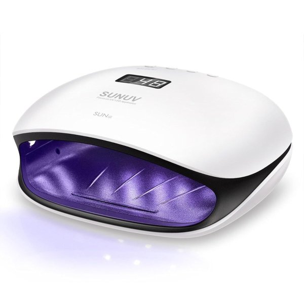 48W UV LED Light Lamp Nail Dryer for Gel Polish with Auto Sensor Professional Nail Art Tools SUN4 Black