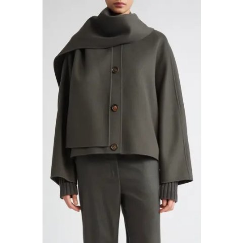 Kate 维吉尼亚羊毛夹克 可拆卸围巾