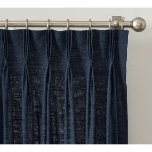 Pottery Barn Emery 亚麻捏褶窗帘