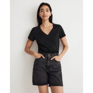 Madewell Whisper V领棉T恤