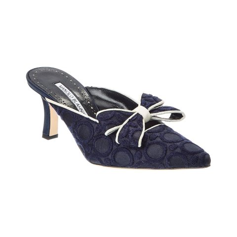 Cicolu 70 真丝皮革拖鞋