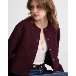 Madewell 无领粗花呢夹克