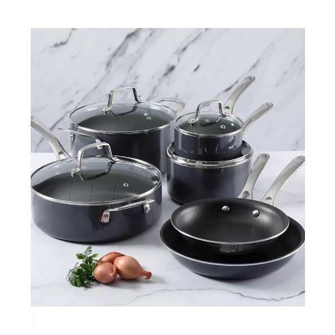 Martha Stewart Lockton 不粘铝锅具套装 10件