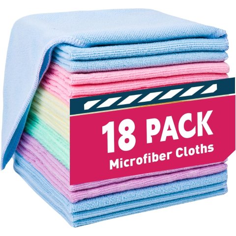 超细纤维清洁布 18片 12x12英寸