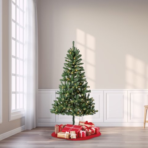 人造圣诞树 6.5英尺 彩色LED灯