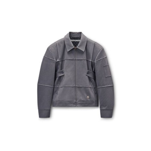 Alexander WangCotton-Blend Grey Drill Jacket