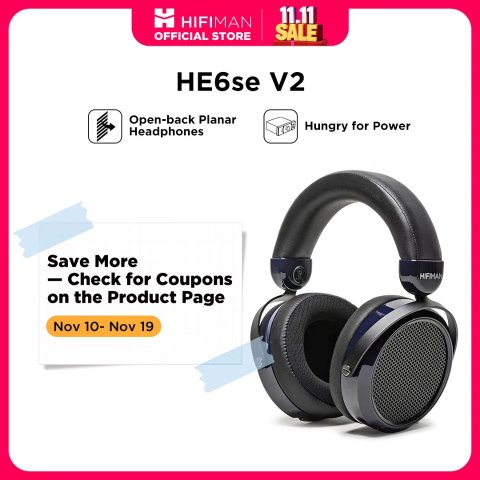  HE6se Planar Magnetic Over-Ear Headphones