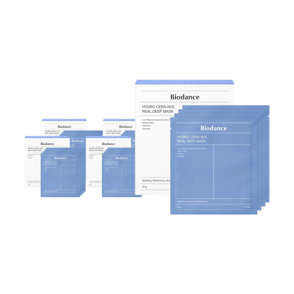 BIODANCE Blue Panthenol Deep Hydrating Soothing Gel Mask 5-Pack
