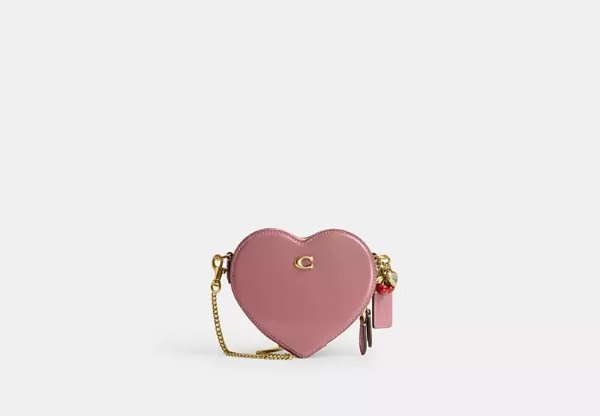 Heart Crossbody Bag 14 With Charms