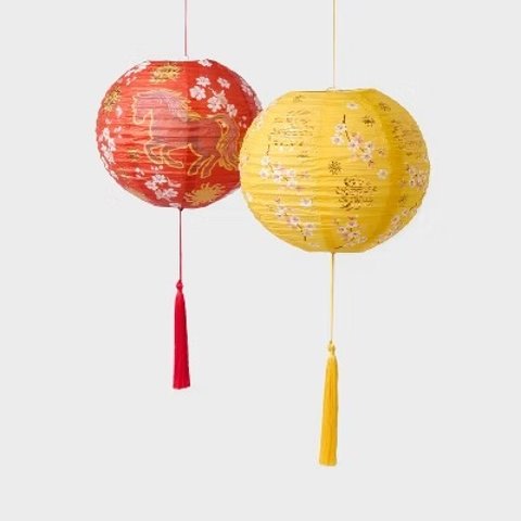 新年灯笼装饰套装 2件