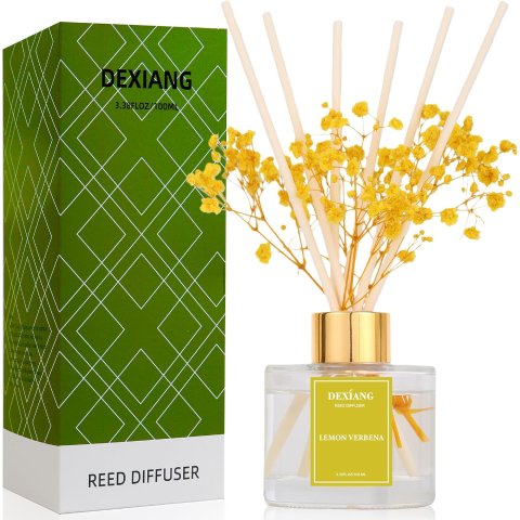 柠檬马鞭草香薰套装 100ml含6根香棒