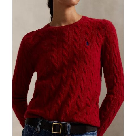 Wool-Cashmere Crew Neck Sweater