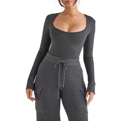 Marianna 长袖棉混连体衣