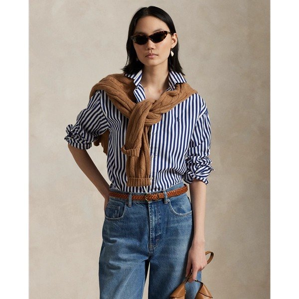 Striped Cotton Shirt Relaxed Fit