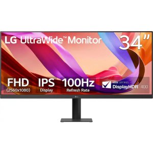 LG UltraWide 34吋 IPS显示器 FHD黑色