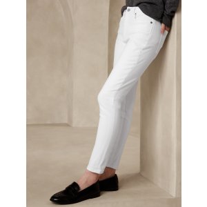 Banana Republic Curvy 修身牛仔裤 中腰