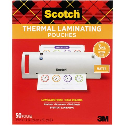  3mil塑封膜50张 8.9x11.4英寸