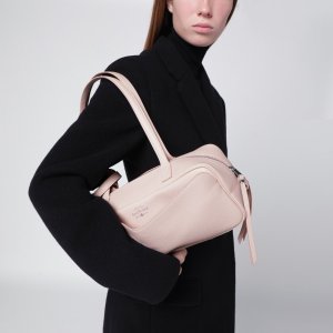 Balenciaga Carrie 粉色小型保龄球包