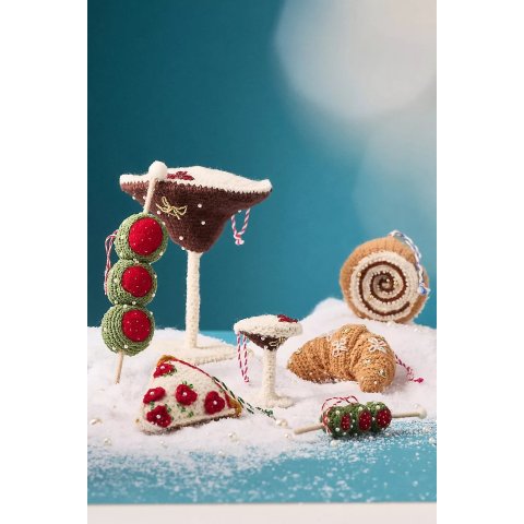 Snacks & Sips 钩针挂饰