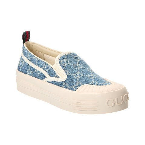 GucciGG Denim Slip-On Sneaker