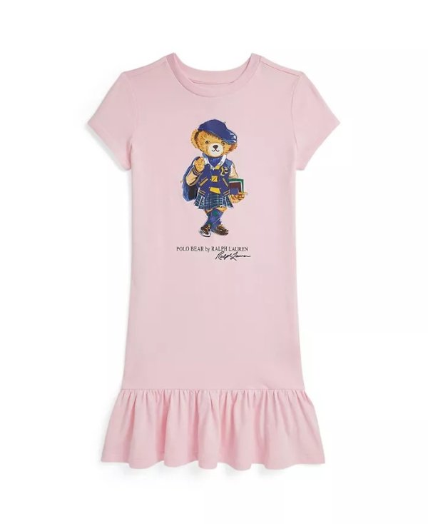 Polo Bear Cotton Jersey Dress