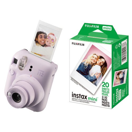 instax mini 12 Instant Film Camera with Film Kit (20 Exposures)