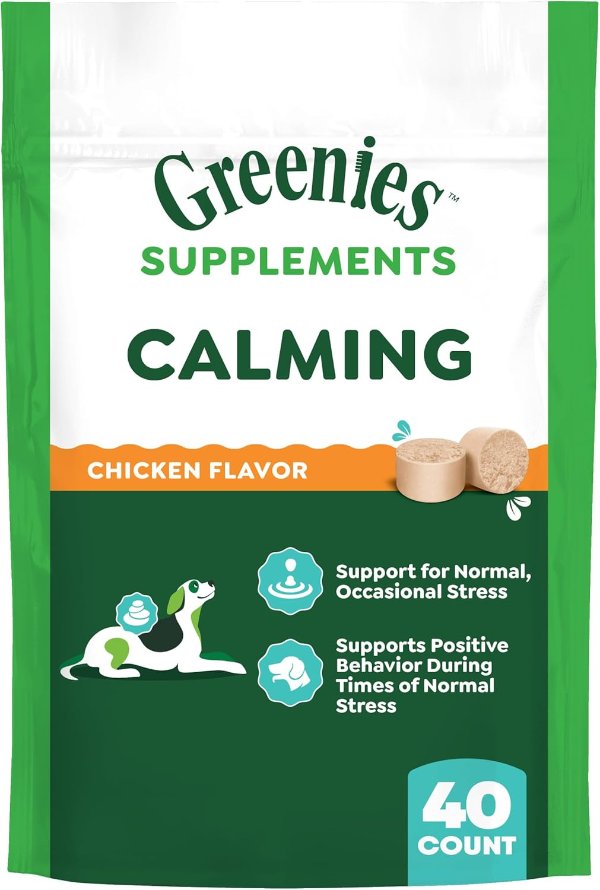 Greenies Calming Chews for Dogs Chicken Flavor 40-Count