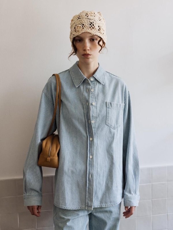 Pocket Detail Denim Shirt