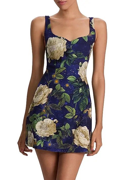 Eve Floral Sweetheart Minidress