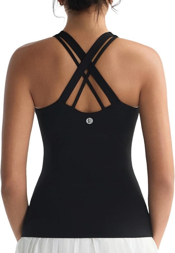 RUNNING GIRL Tank Top with Built-in Bra for Women