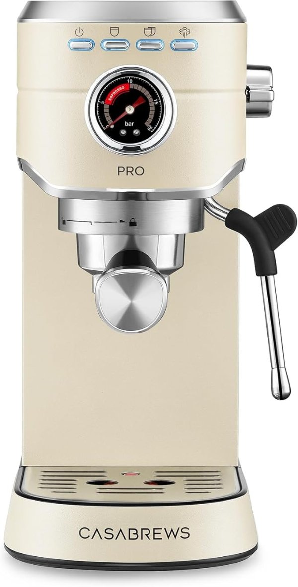 CASABREWS 5418 PRO Espresso Machine 20 Bar Stainless Steel