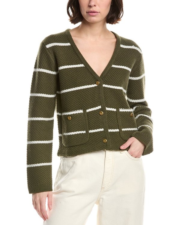 rag & bone Peggy 羊毛条纹开衫