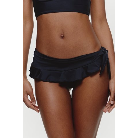 Frankies Bikinis Farah Asymmetrical Wrap Swim Skirt