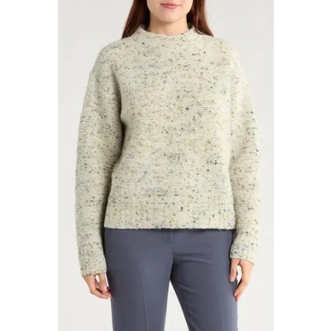 Boxy 美利奴羊毛混纺针织衫