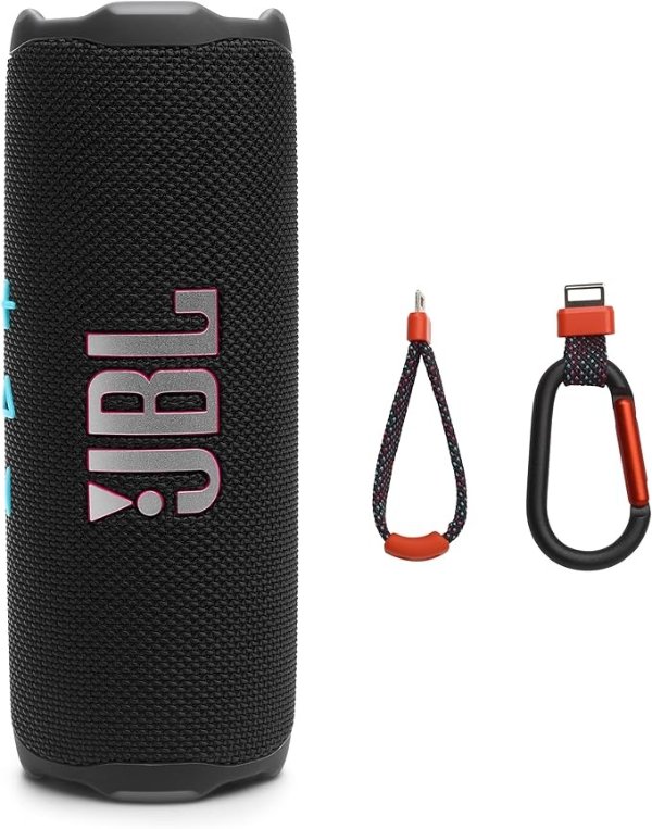 Flip 7 Portable Waterproof Speaker 16Hrs Black