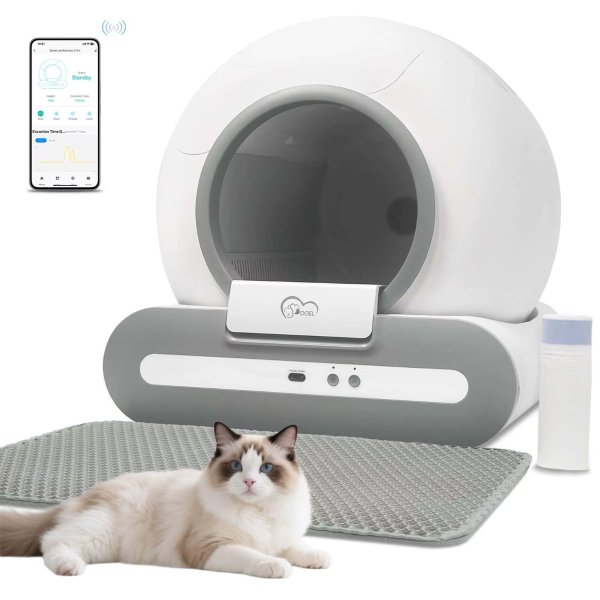 DOEL Self-Cleaning Cat Litter Box 65L 2.4G Compatible