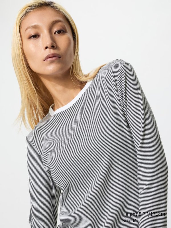 Striped Ribbed T-Shirt