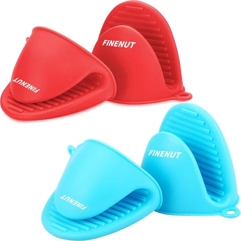 FINENUT 硅胶隔热防滑手套 2双装