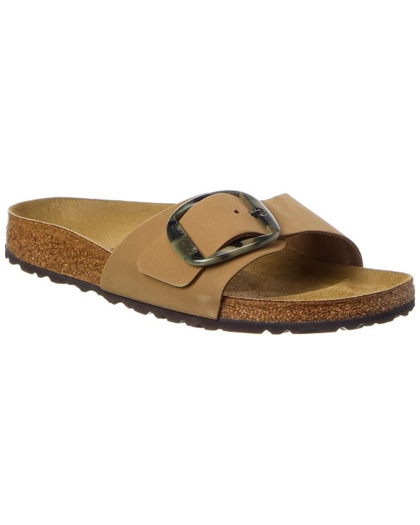 Madrid Big Buckle Narrow Leather Sandal