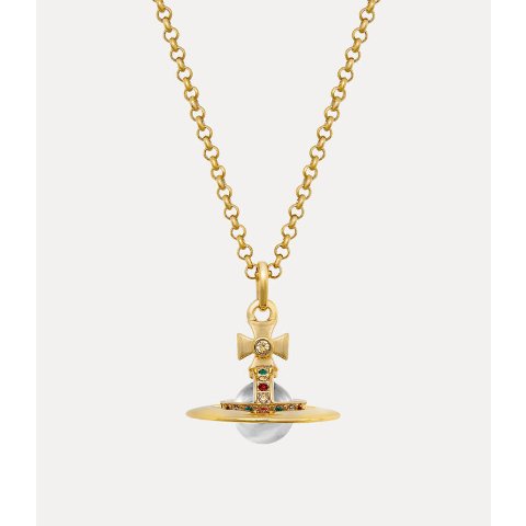 Vivienne WestwoodNew Tiny Orb Pendant Necklace Gold