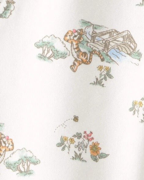 Disney Winnie the Pooh French Terry Joggers White