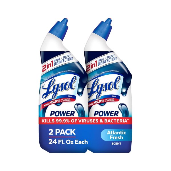 Power Toilet Bowl Cleaner, 48oz (2X24oz), 10X Cleaning Power