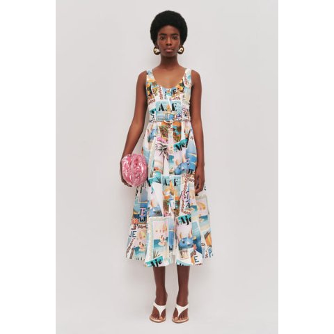 AJELeonie Linen Blend Midi Dress