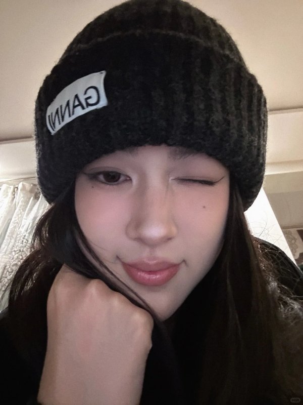 GANNI 女款罗纹毛线帽