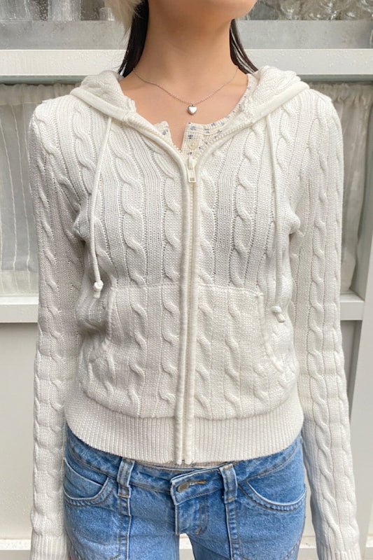 Alana Wool Zip-Up Hoodie