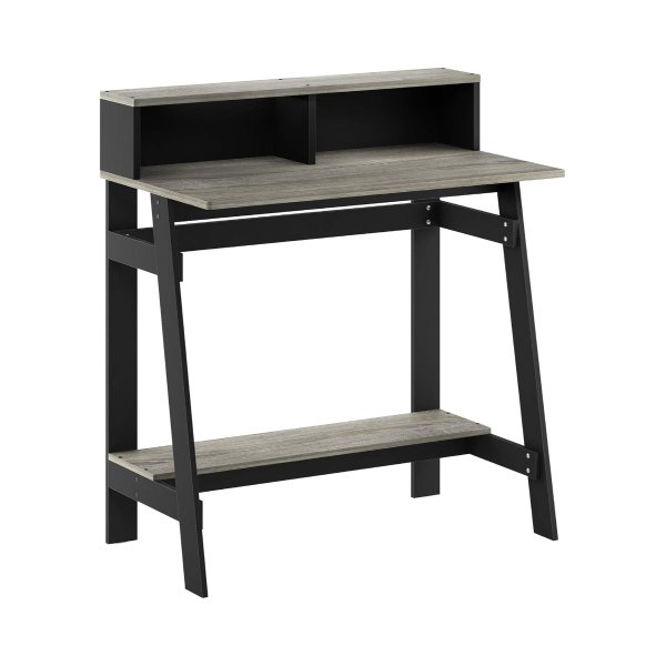 Furinno A Frame Computer Desk Black Grey