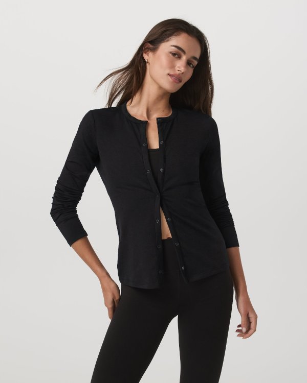 Long Sleeve Halo Snap Cardigan DreamKnit™