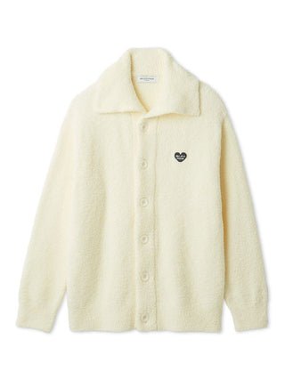 Men's Heart Logo Embroidery Cardigan
